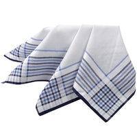 DION 3-PACK COTTON HANKIES - MULTI-FINE BAR STRIPE