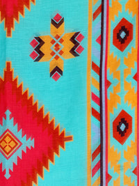 CALABRESE 1924 LINEN & SILK SCARF - AQUA SOUTHWEST