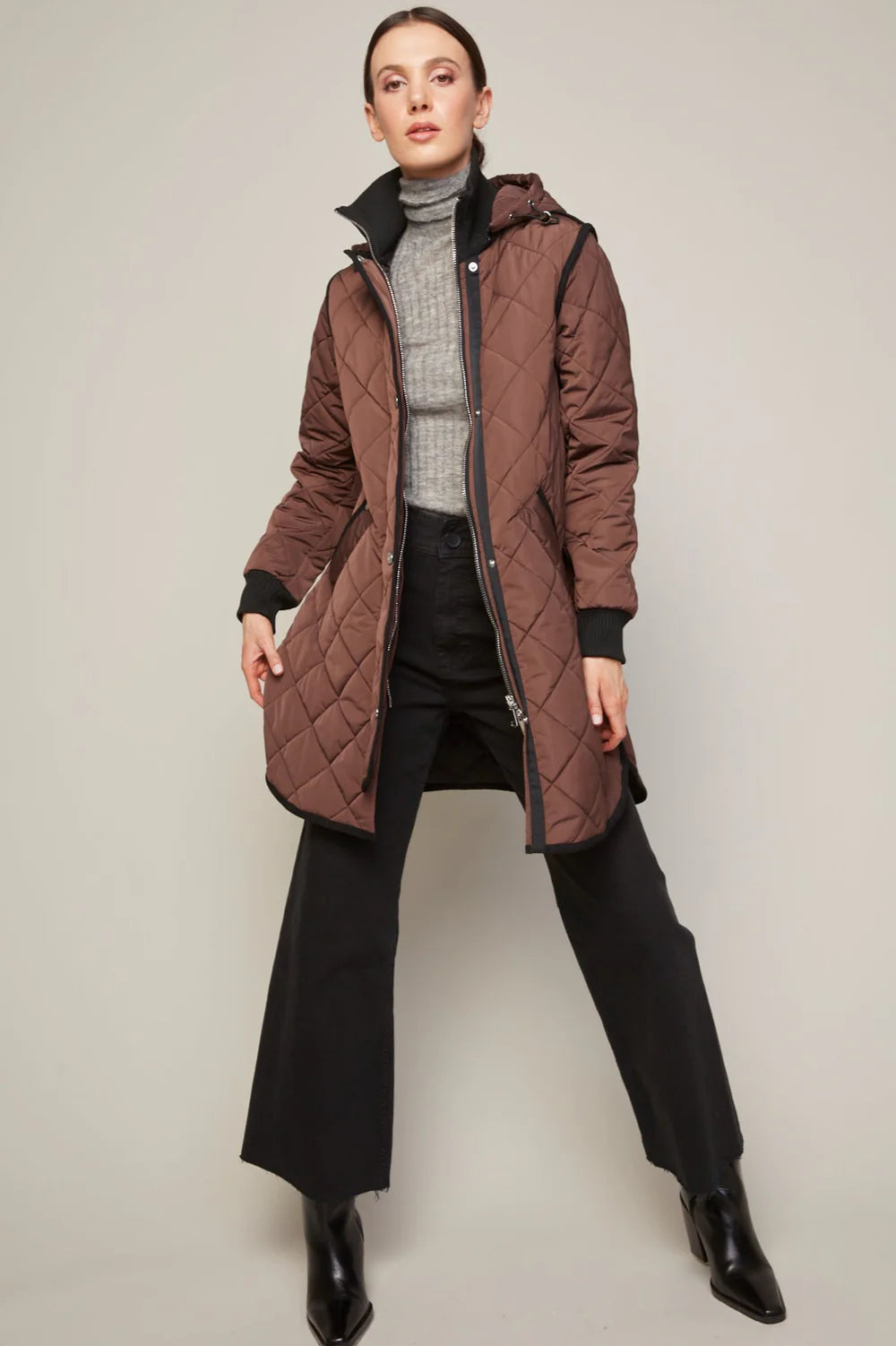 ADROIT QUILTED LIBBY COAT - JAVA – Button Down SF