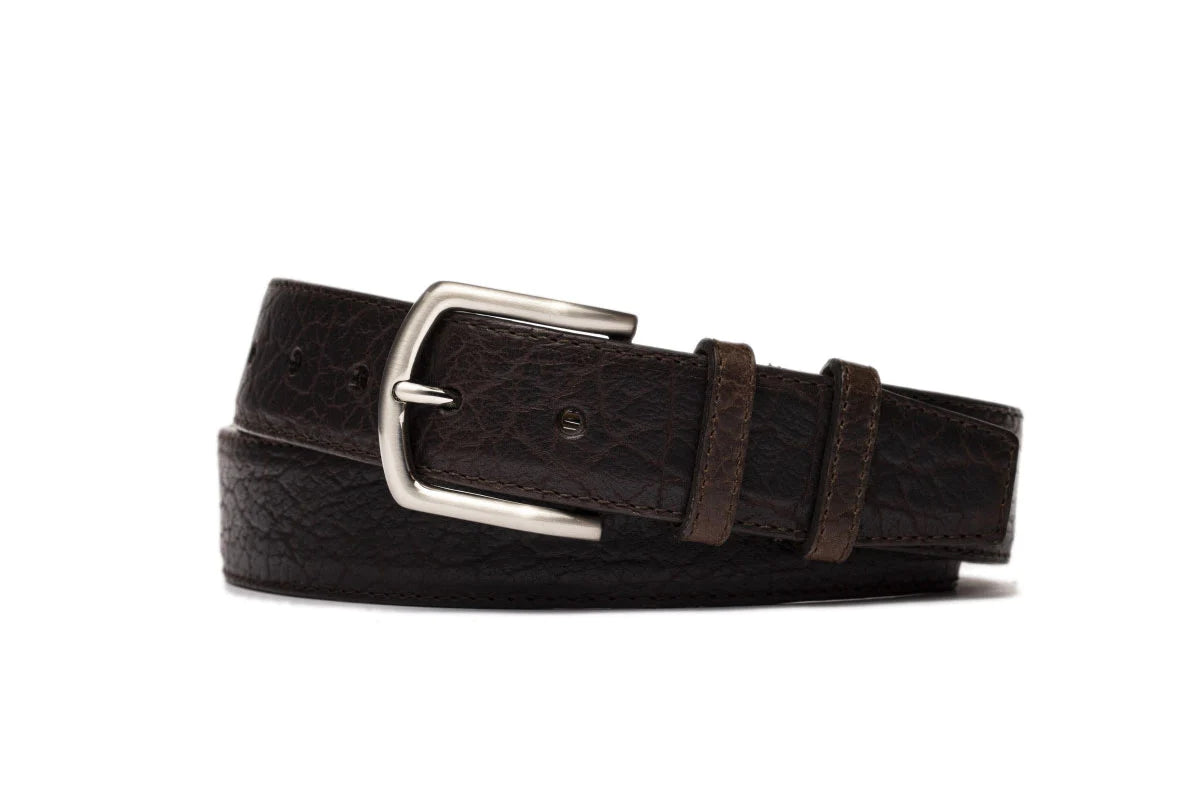 W.KLEINGBERG AMERICAN BISON BELT - CHOCOLATE
