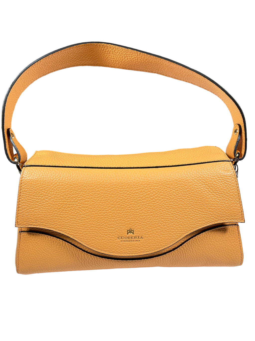 CUOIERIA FIORENTINA CORA FLAP BAGUETTE BAG - APRICOT – Button Down SF