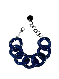 FRANCINE BRAMLI PARIS - LINK BRACELET - NAVY
