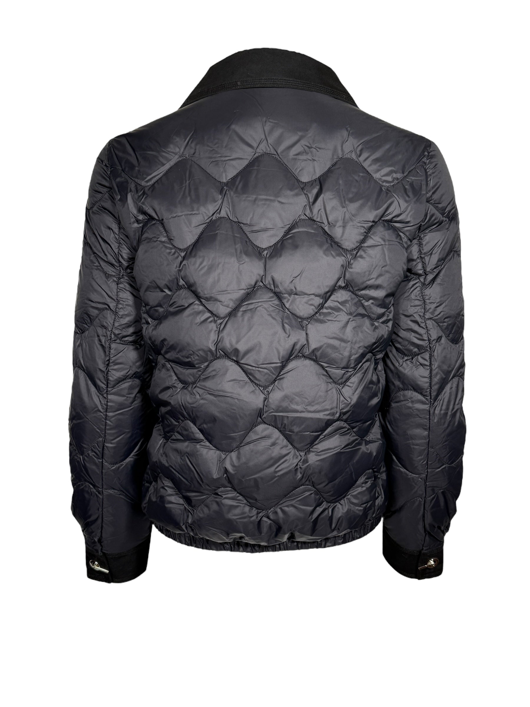 LEO & UGO NYLON QUILTED JACKET - BLACK