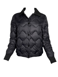 LEO & UGO NYLON QUILTED JACKET - BLACK