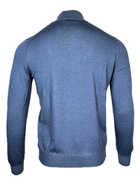 BUTTON DOWN VINTAGE 1/4 ZIP SWEATER - DARK BLUE