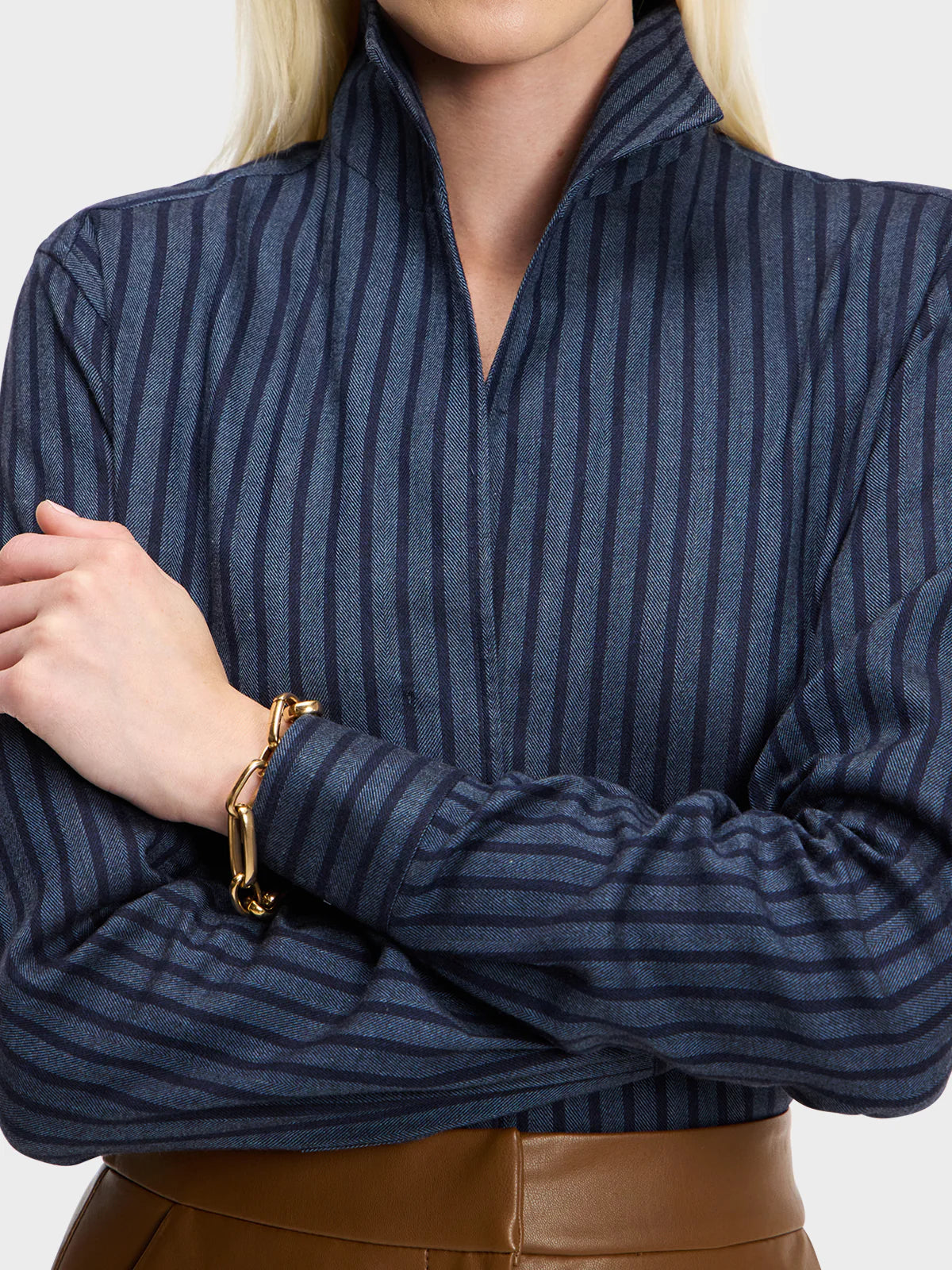 SARAH ALEXANDRA SIGNATURE SHIRT - NEW NAVY