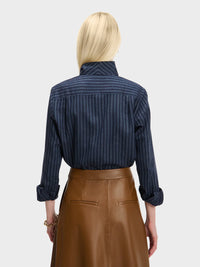 SARAH ALEXANDRA SIGNATURE SHIRT - NEW NAVY