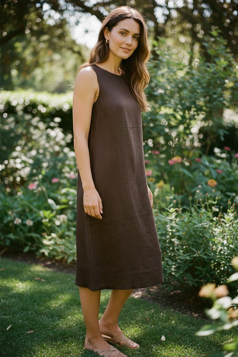 summer linen dresses clearance OUI SLEEVELESS DRESS Sleeveless Blouson Mermaid Gown yellow dress for summer wedding wrap dresses Bark Color:Eli Blue w Navy Border
