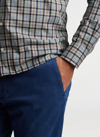 PETER MILLAR PLAID SPORT SHIRT - GREY