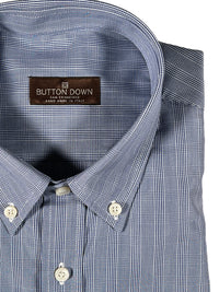BUTTON DOWN SPORT SHIRT - LIGHT BLUE PLAID