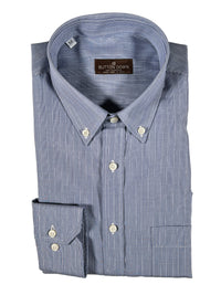 BUTTON DOWN SPORT SHIRT - LIGHT BLUE PLAID