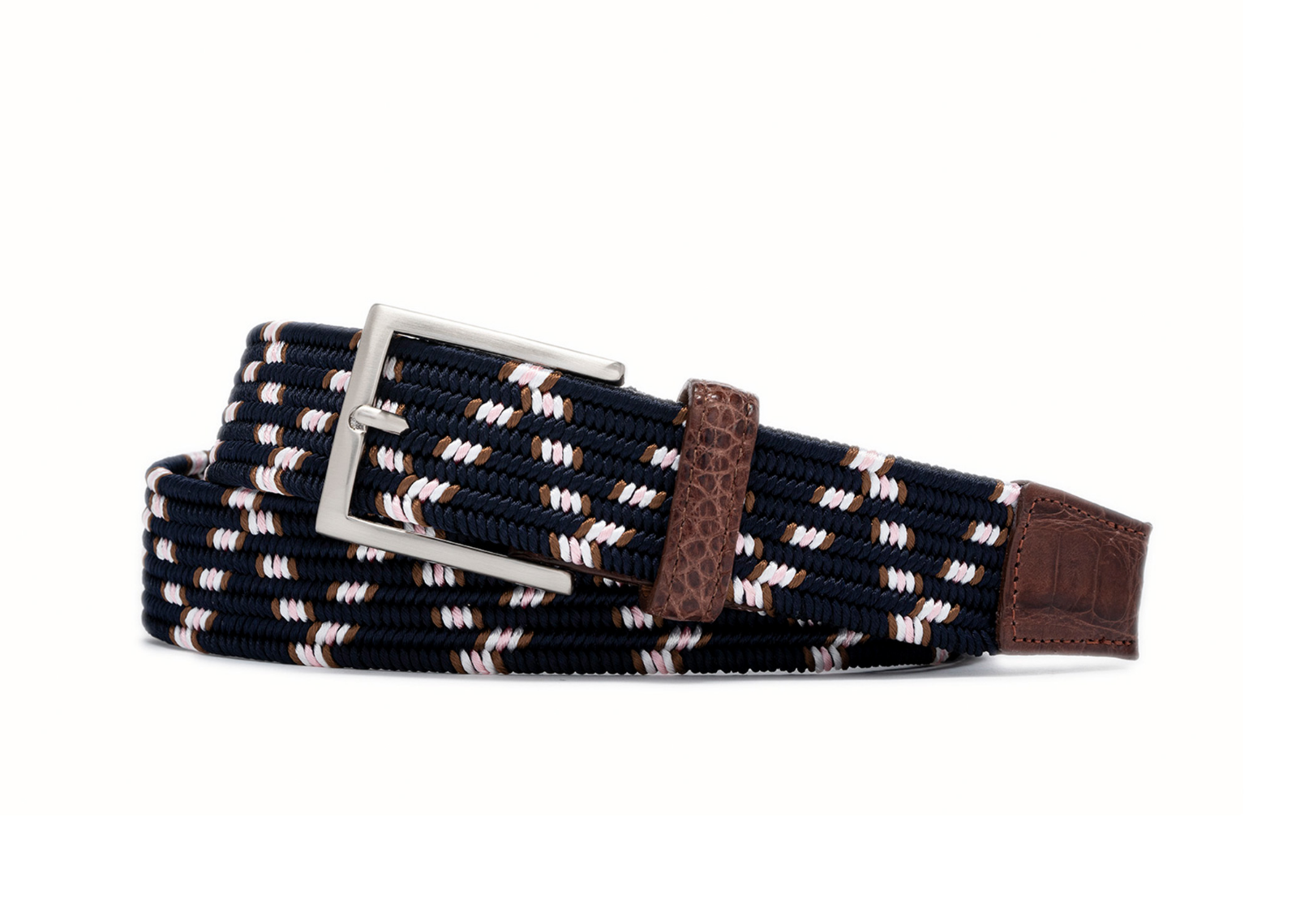 W.KLEINGBERG HARTFORD STRETCH BELT - NAVY