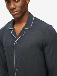 DEREK ROSE MARLOWE 1 MEN'S PAJAMA SET - ANTHRACITE