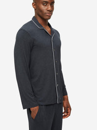 DEREK ROSE MARLOWE 1 MEN'S PAJAMA SET - ANTHRACITE