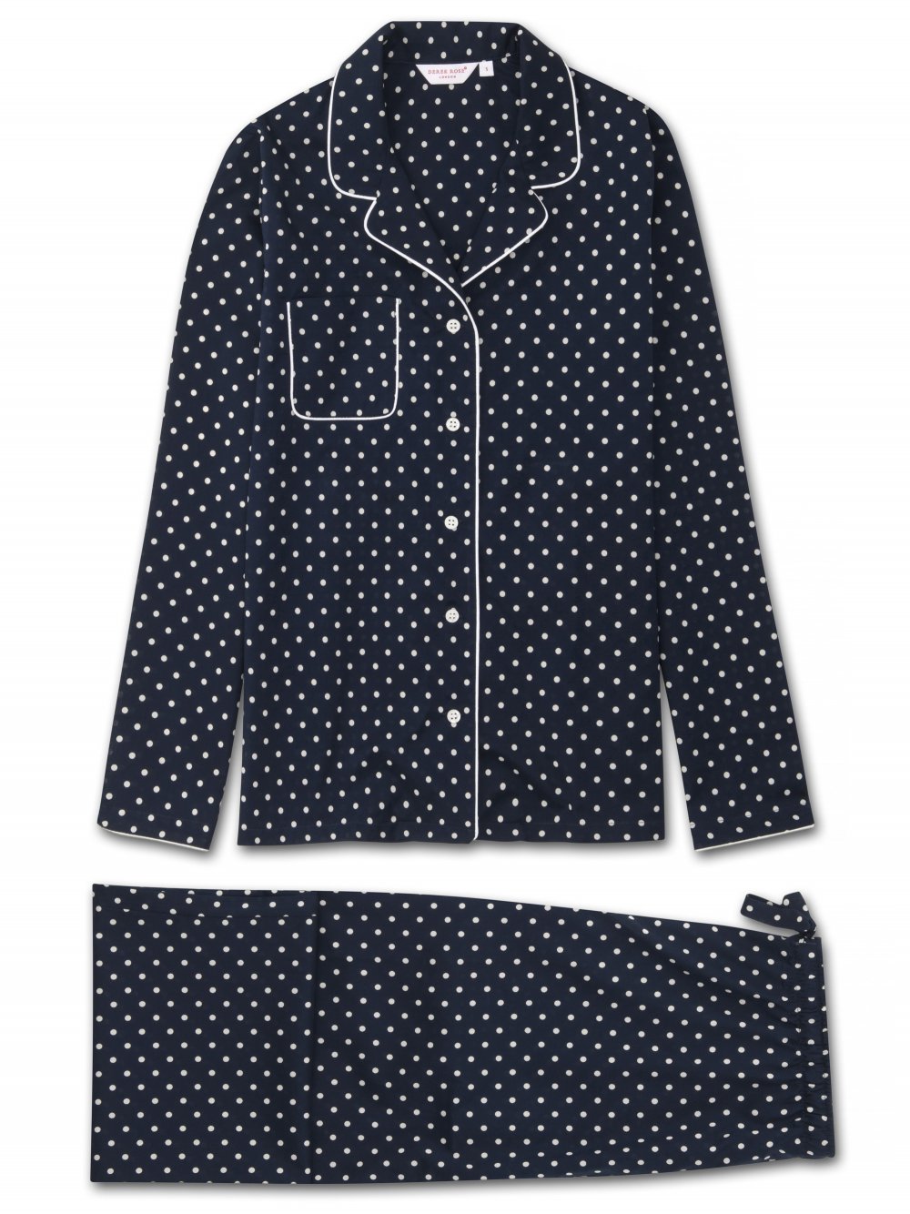 Navy polka store dot pyjamas