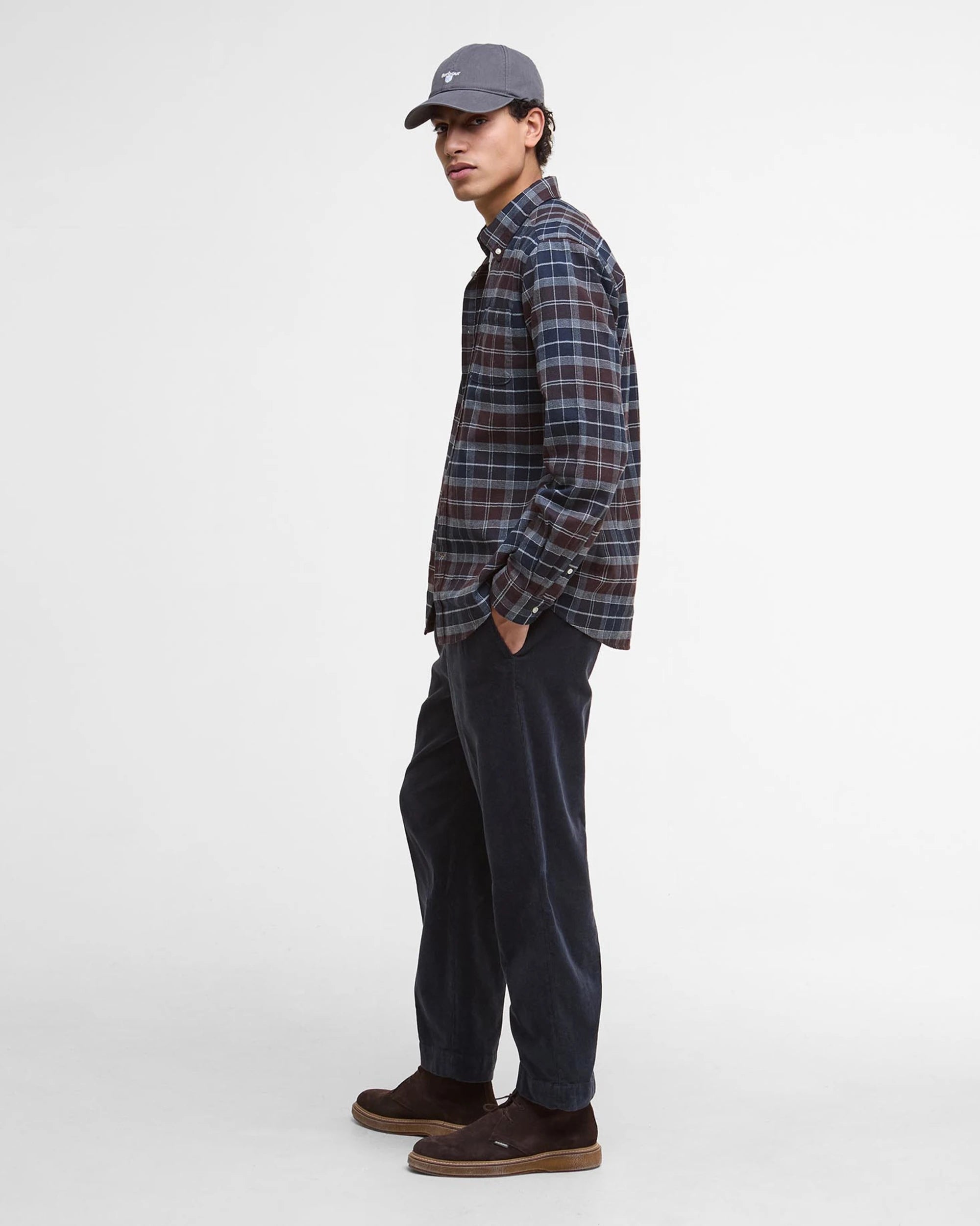 BARBOUR KYELOCH TAILORED MEN'S SHIRT - MIDNIGHT OAK TARTAN
