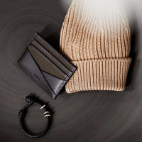 MISMO M/S CARDHOLDER - ARMY/DARK BROWN