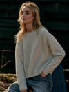 REPEAT SPECKLED CASHMERE SWEATER - SNOW