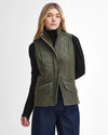 BARBOUR CAVALRY WOMEN'S QUILTED GILET - OLIVE