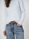 REPEAT CASHMERE ROLL NECK SWEATER - WAVE