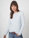 REPEAT CASHMERE ROLL NECK SWEATER - WAVE