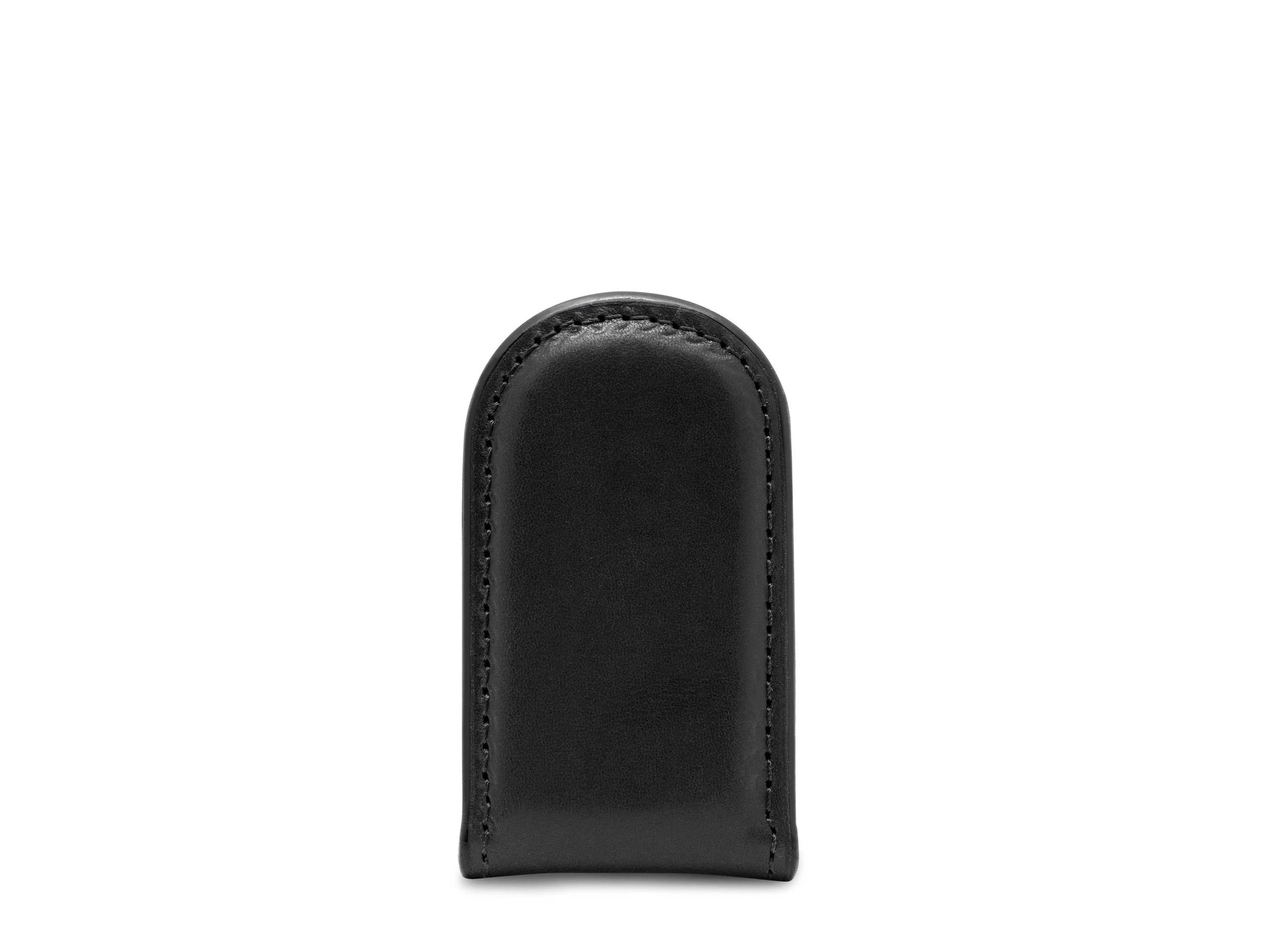 BOSCA 1911 OLD LEATHER MAGNETIC MONEY CLIP - BLACK