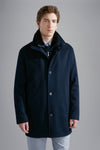 PAUL & SHARK MEN'S LORO PIANA STORM SYSTEM CASHMERE CAR COAT - NAVY