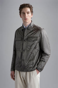 PAUL & SHARK MEN'S RIVIERA SHIRT JACKET - PLATINUM