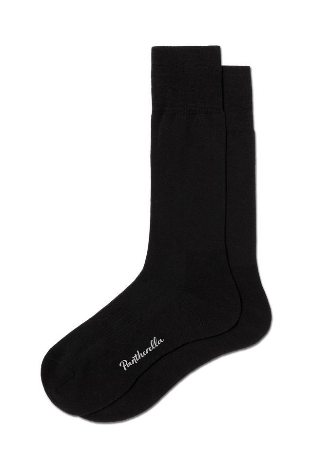 PANTHERELLA FINCHLEY MEN'S COTTON/WOOL SOCK - BLACK