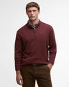 BARBOUR KELSON HALF-ZIP SWEATER - FIRED BRICK
