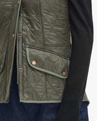 BARBOUR CAVALRY WOMEN'S QUILTED GILET - OLIVE