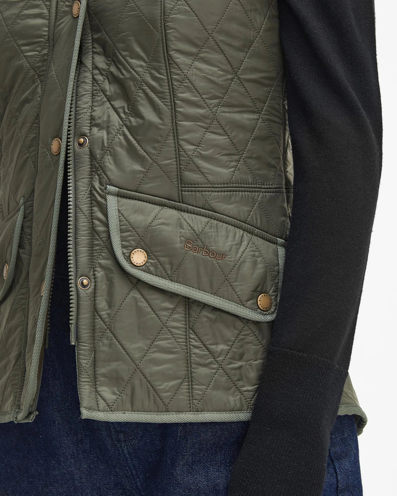 BARBOUR CAVALRY WOMEN'S QUILTED GILET - OLIVE