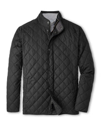 PETER MILLAR SUFFOLK QUILTED COAT - BLACK