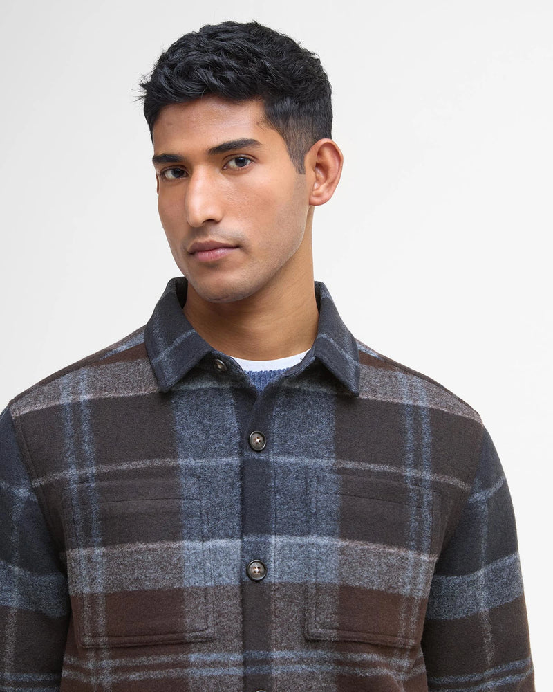 BARBOUR CHAPTER TAILORED MEN'S OVERSHIRT - MIDNIGHT OAK TARTAN
