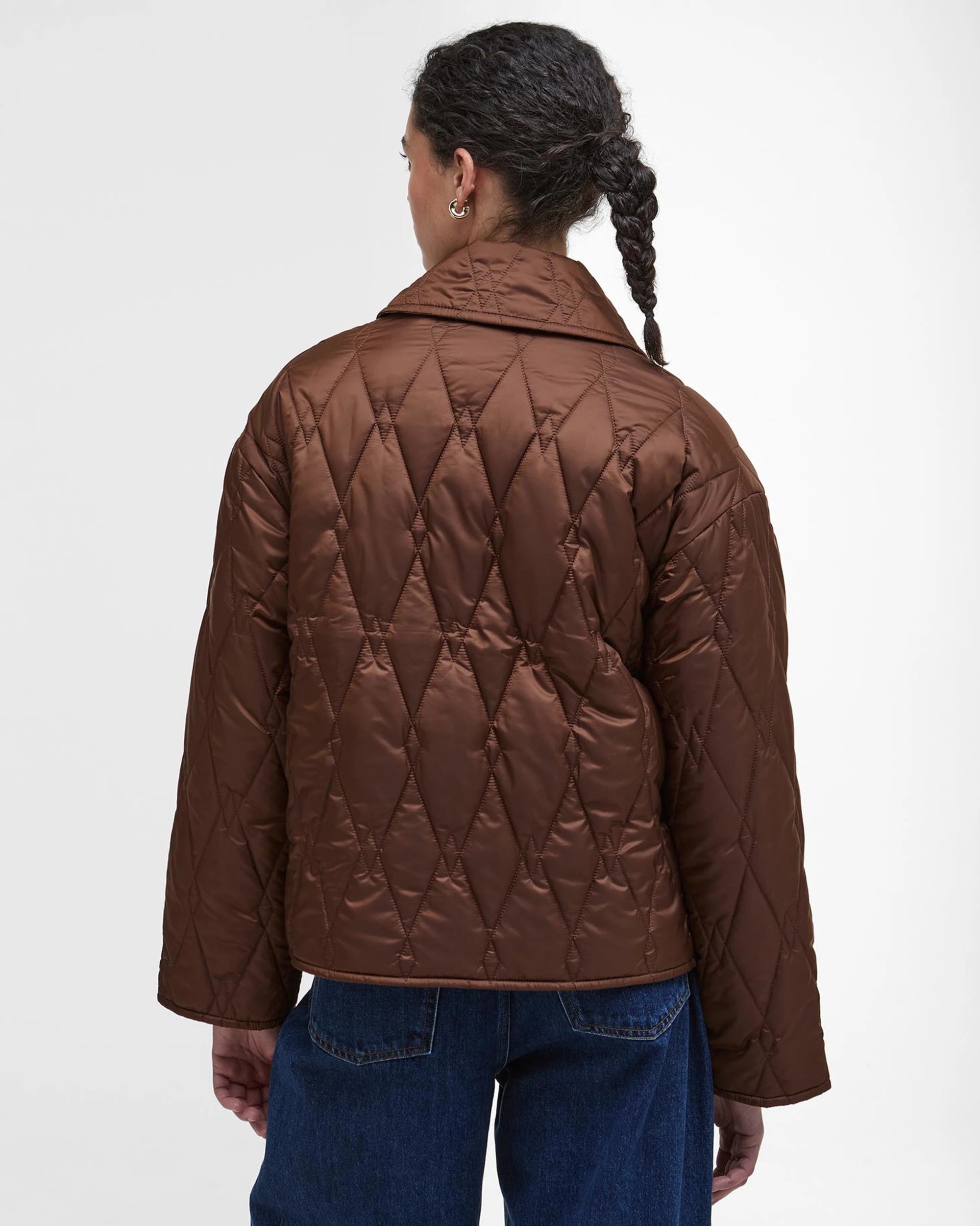 BARBOUR BERNADETTE WOMEN'S QUILTED JACKET - VICUNA/HESSIAN TARTAN
