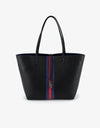 REMI/REID DEPARTURE STRIPE REVERSIBLE TOTE BAG - BLACK/NAVY