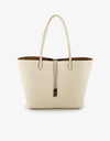 REMI/REID DEPARTURE REVERSIBLE TOTE BAG - CREAM/TAUPE