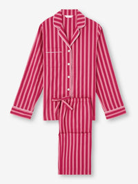DEREK ROSE WOMEN'S PAJAMA SET - CAPRI 25 COTTON BATISTE PINK