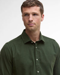 BARBOUR RUNNYMEDE TAILORED MEN'S SHIRT - FOREST MICRO CORD