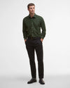 BARBOUR RUNNYMEDE TAILORED MEN'S SHIRT - FOREST MICRO CORD