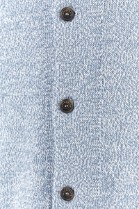 PAUL & SHARK MEN'S RIVIERA FEATHER CREW CARDIGAN - LIGHT BLUE MARL