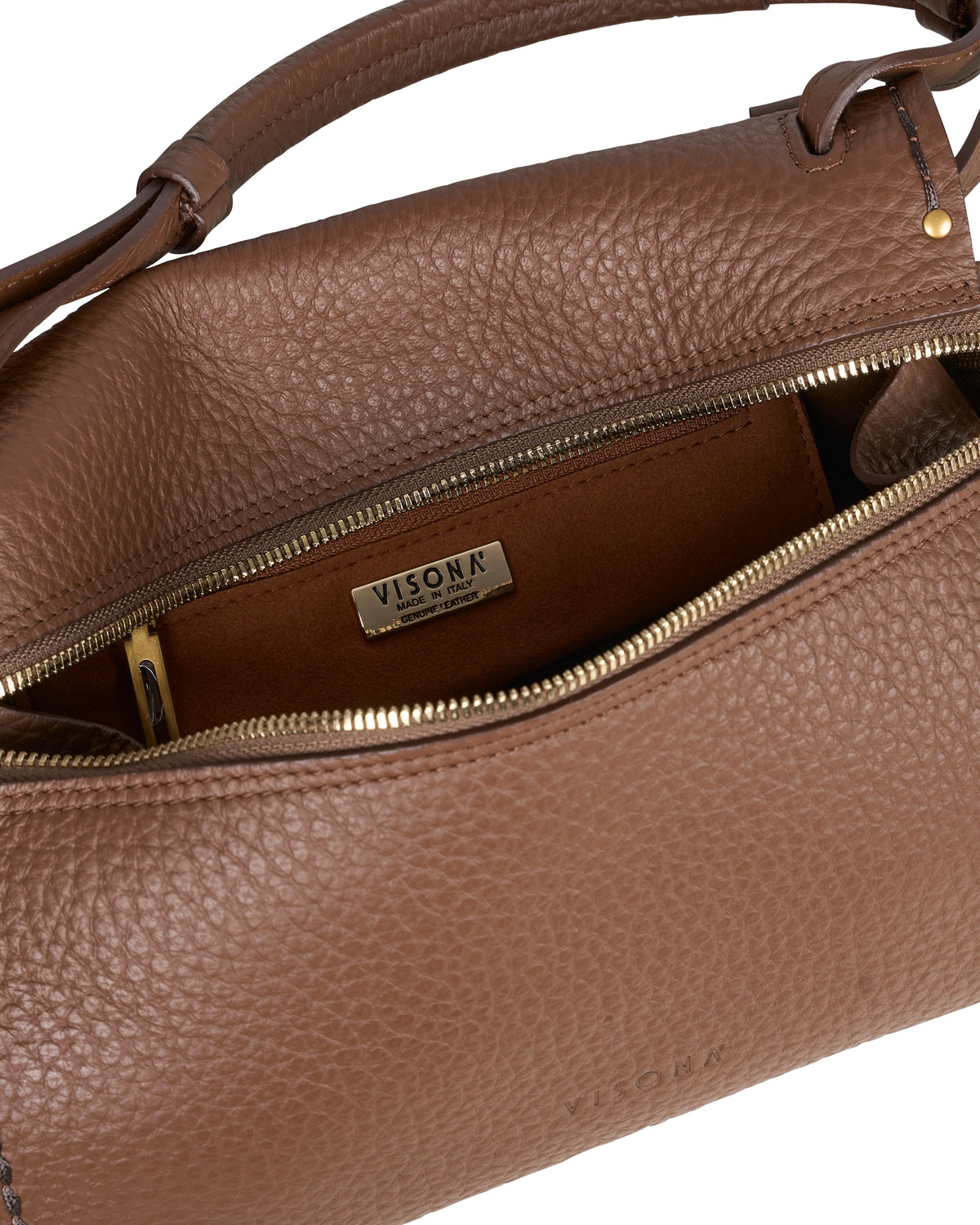 VISONA FELICITA HANDBAG - NOCE