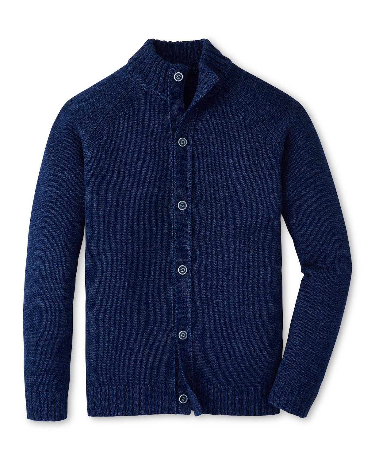 PETER MILLAR TILDEN FULL-BUTTON SWEATER - NAVY
