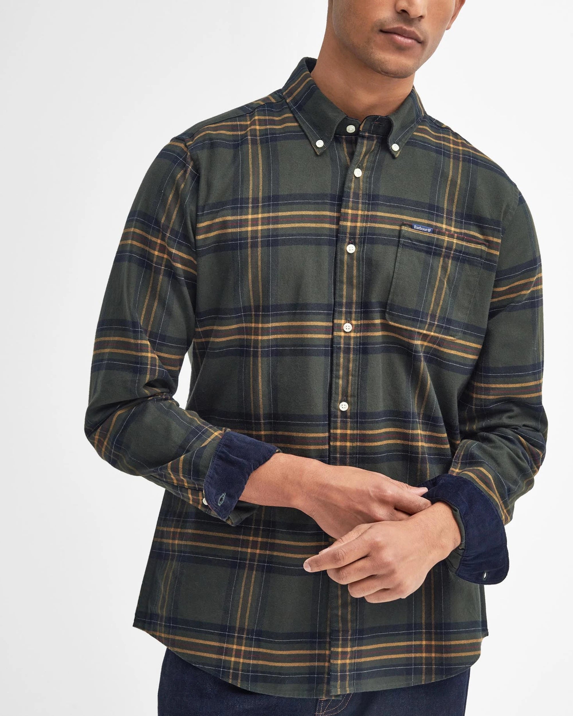 BARBOUR PORTDOWN TAILORED MEN'S SHIRT - OLIVE CHECK