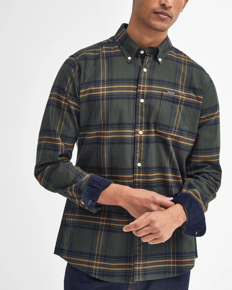 BARBOUR PORTDOWN TAILORED MEN'S SHIRT - OLIVE CHECK