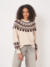 REPEAT MERINO FAIRISLE SWEATER - NATURAL