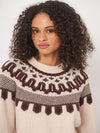 REPEAT MERINO FAIRISLE SWEATER - NATURAL