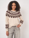 REPEAT MERINO FAIRISLE SWEATER - NATURAL