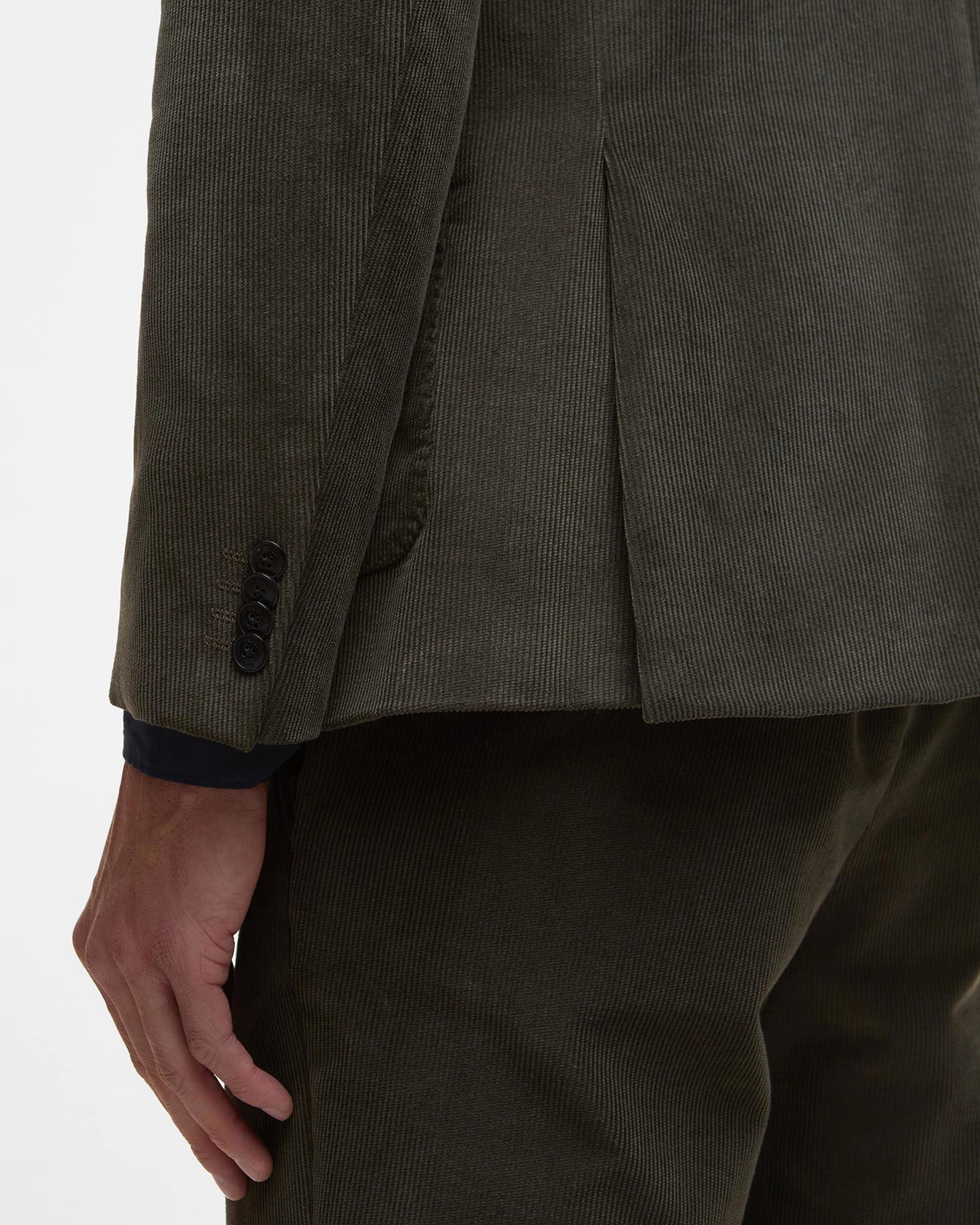 BARBOUR WALLINGTON CORD BLAZER - OLIVE