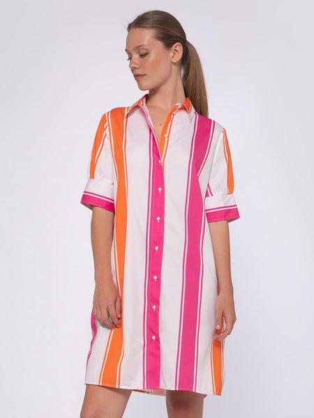 VILAGALLO STRIPE DRESS